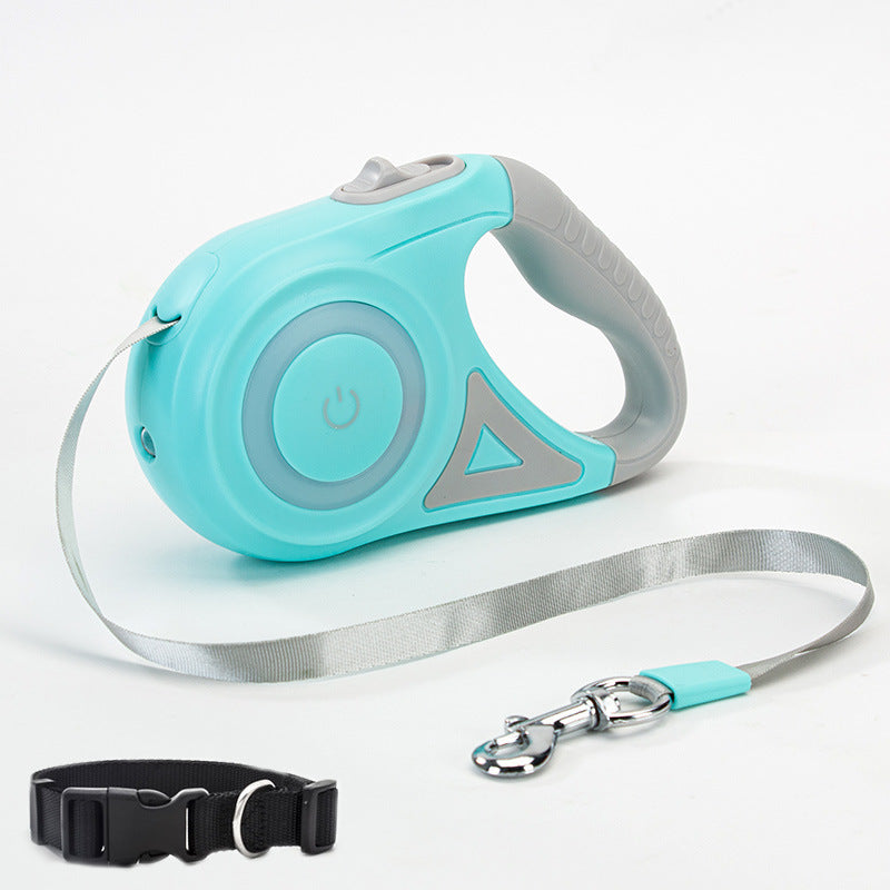Dog Leash Retractable Leash And Dog Collar Spotlight Automatic Pet Dog Cat Traction Rope For Small Medium Dogs Pet Product - Paws Pet Shop