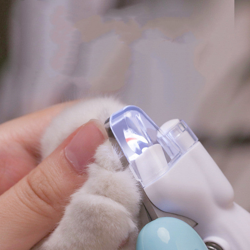 Pet Nail Clippers Dog Nail Clippers Cat Nail Clippers LED Electric Nail Grinder Pet Supplies LED Light Pet Nail Clippers - Paws Pet Shop