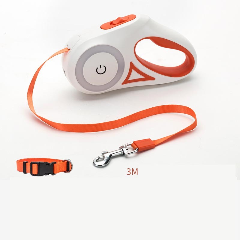 Dog Leash Retractable Leash And Dog Collar Spotlight Automatic Pet Dog Cat Traction Rope For Small Medium Dogs Pet Product - Paws Pet Shop