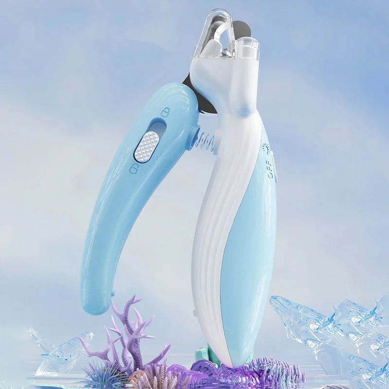 Pet Nail Clippers Dog Nail Clippers Cat Nail Clippers LED Electric Nail Grinder Pet Supplies LED Light Pet Nail Clippers - Paws Pet Shop