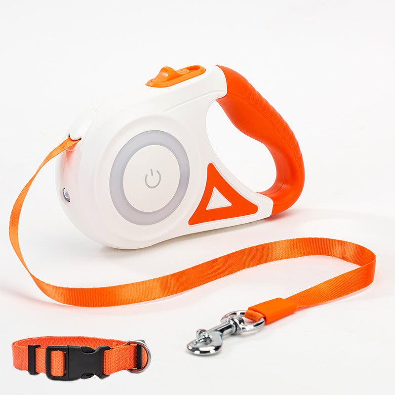 Dog Leash Retractable Leash And Dog Collar Spotlight Automatic Pet Dog Cat Traction Rope For Small Medium Dogs Pet Product - Paws Pet Shop
