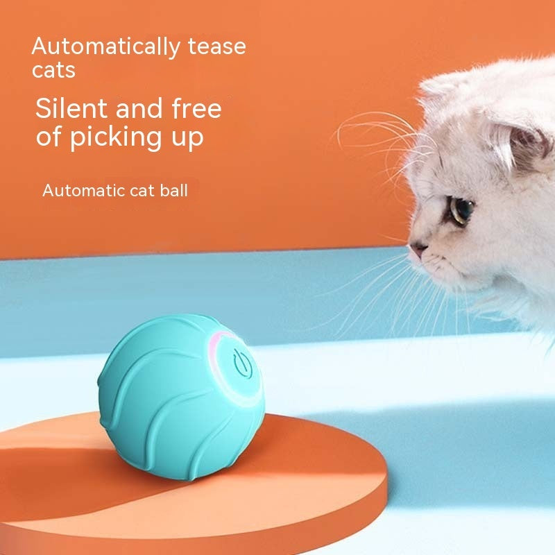 Smart Cat Toys Rolling Ball Pet Cat Owner Interactive Pets Toys Automatic Bouncing Ball USB Self Hi Teasing Kittens Jumping Ball - Paws Pet Shop