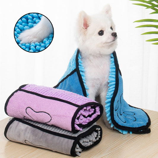 Dogs Cats Towels Super Absorbent Dog Bathrobe Microfiber Bath Towels Quick-Drying Cat Bath Towel For Pets Towel Dog Towels Pet Products - Paws Pet Shop